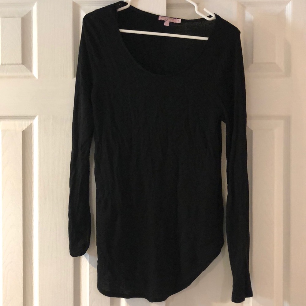 Black Long Sleeve Tee - medium calypso st barth